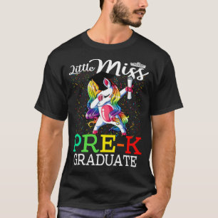 Little Miss Pre-K Graduate Unicorn T-Shirt