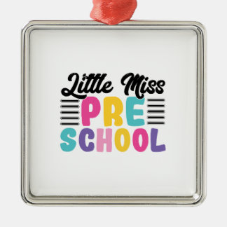 Little Miss Pre School Metal Tree Decoration