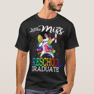 Little Miss Preschool Graduate Unicorn T-Shirt