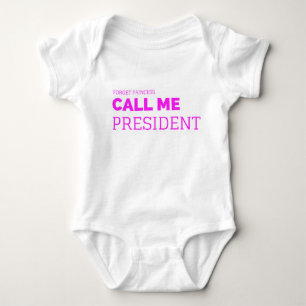 Little Miss President Baby Bodysuit