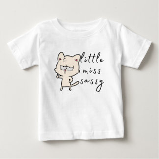 Little Miss Sassy (Thumbs Up Cat) Baby T-Shirt