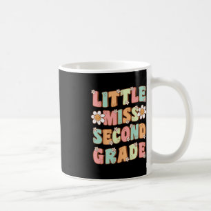 Little Miss Second Grade Cute Groovy First Day of Coffee Mug