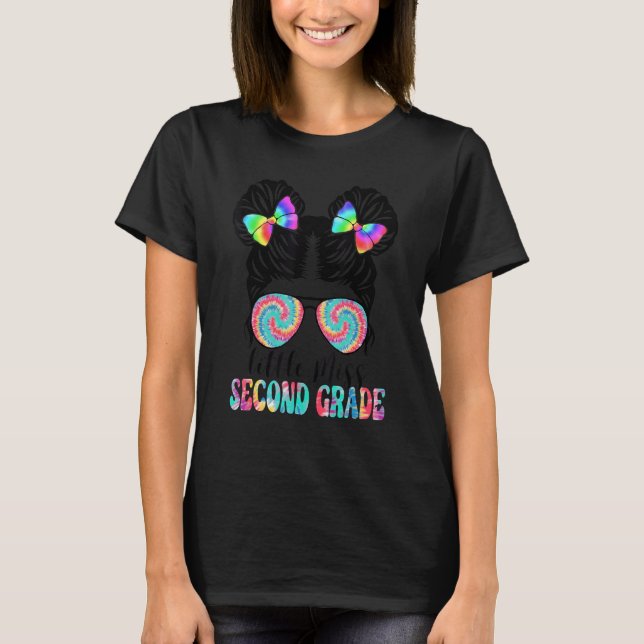 Little Miss Second Grade Girl Back To School 2nd G T-Shirt (Front)
