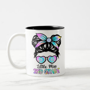 Little Miss Second Grade Girl Back To School 2nd G Two-Tone Coffee Mug