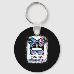 Little Miss Second Grade Girl Ck To School 2nd Gra Key Ring