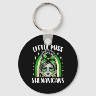 Little Miss Shenanigans For Girls Women Funny St P Key Ring