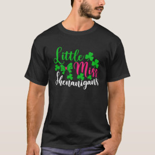 Little Miss Shenanigans Shirt Funny St Patricks Da