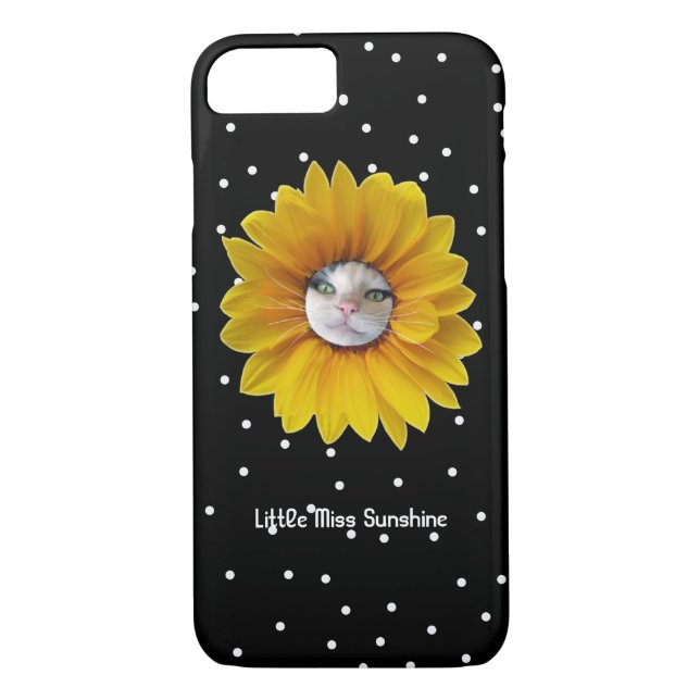 Little Miss Sunshine Smiling Cat Case-Mate iPhone Case (Back)