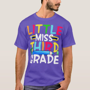 Little miss third grade back to school gift T-Shirt