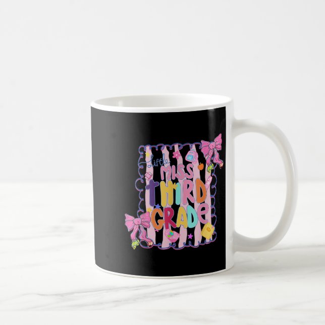 Little Miss Third Grade First Day Of 3rd Grade Coq Coffee Mug (Right)