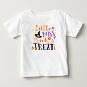 little miss trick or treat cute halloween baby T-Shirt