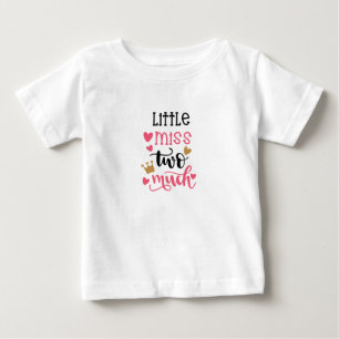 Little Miss Two Much Kid's T-Shirt