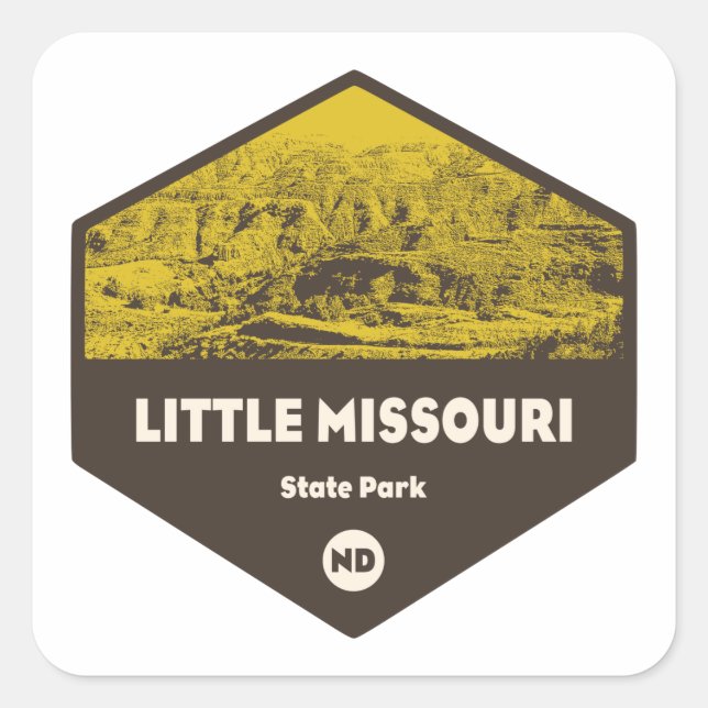 Little Missouri State Park North Dakota Square Sticker (Front)