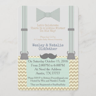Little Mister BabyShower Invite