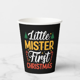 Little Mister First Christmas - Funny Christmas Paper Cups