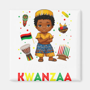 Little Mister Kwanzaa Kinara Candle African Americ Magnet