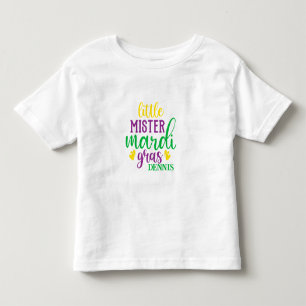Little Mister Mardi Gras Personalised T-Shirt