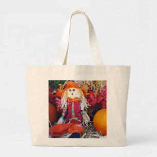 Little Mister Scarecrow Large Tote Bag