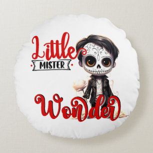 Little Mister _ Sugar Skull Round Cushion