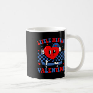 Little Mister Valentine Heart Skateboard Boy Men Coffee Mug