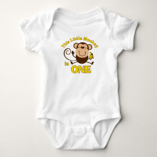 Little Monkey 1st Birthday Boy Infant Creeper