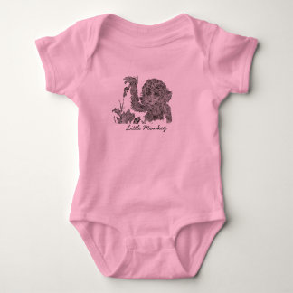 Little Monkey Girl's Babysuit Baby Bodysuit