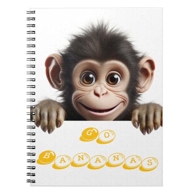 little monkey go bananas notebook (Front)