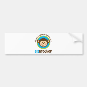 Little Monkey Going To Be A Big Brother Bumper Sticker