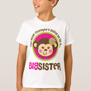 Little Monkey Going To Be A Big Sister T-Shirt