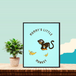 Little monkey photo print