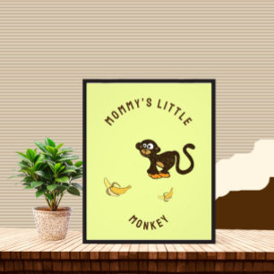 Little monkey photo print
