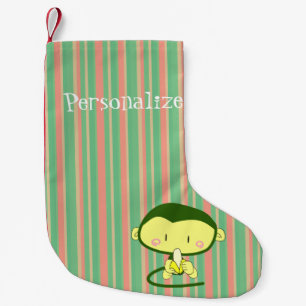 Little Monkey Small Christmas Stocking