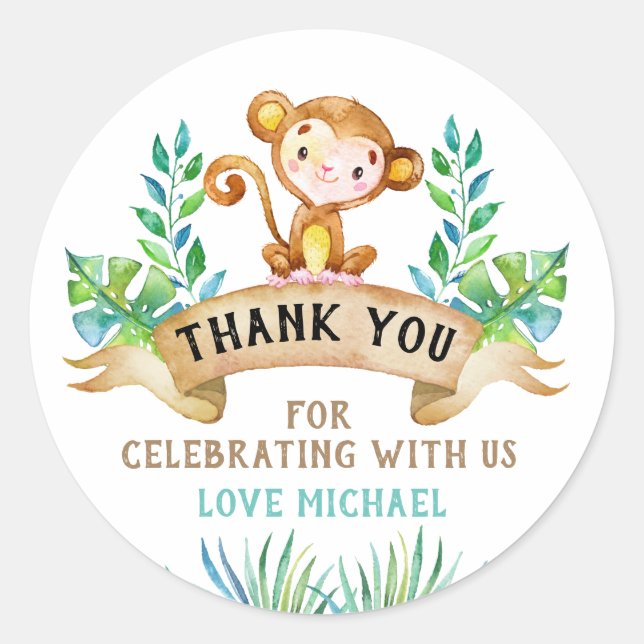 Little Monkey sticker (Front)