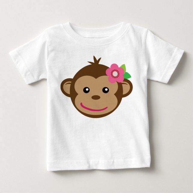 Little Monkey T-Shirt (Girl) (Front)