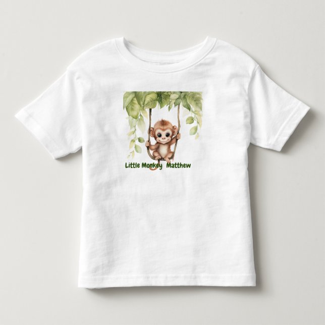 Little Monkey Toddler T Shirt (Front)