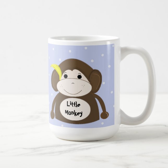Little Monkey with a Yellow Banana Coffee Mug (Right)