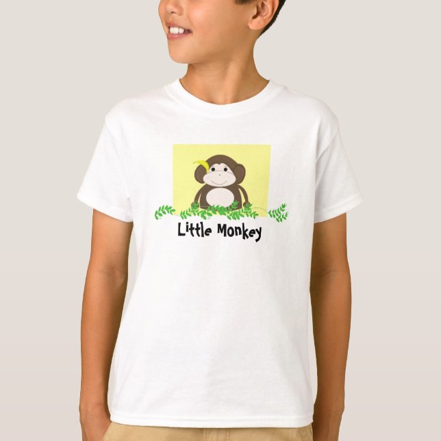 Little Monkey with Vines T-Shirt (Front)