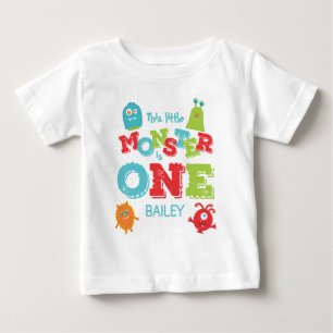 Little Monster 1st Birthday First Baby T-Shirt