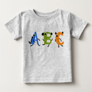 Little Monster Alphabet ABC Baby T-Shirt