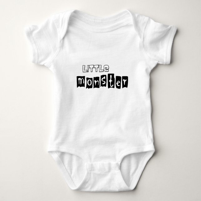 Little Monster Baby Bodysuit (Front)