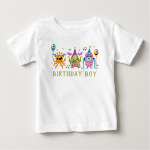 Little Monster Birthday Boy  Baby T-Shirt