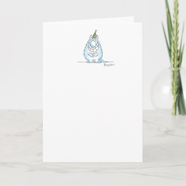 LITTLE MONSTER birthday Card (Front)