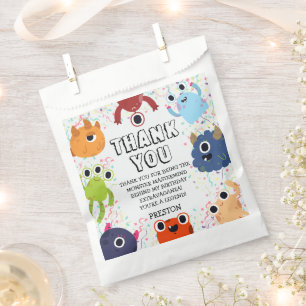 Little Monster Birthday Party for All Ages Favour Bags