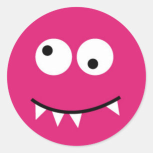 Little Monster Classic Round Sticker