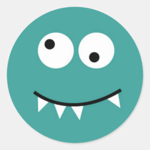 Little Monster Classic Round Sticker