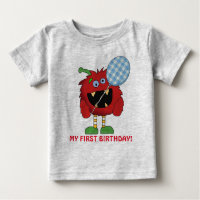 Little Monster first Birthday t-shirt