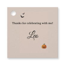 little Monster Halloween Birthday Favour Tags