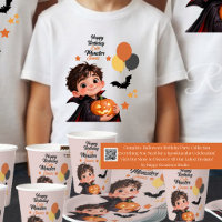 Little Monster Halloween Birthday T-Shirt for Boys