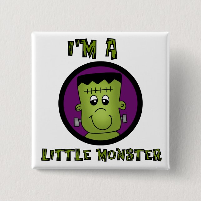 Little Monster Halloween Tshirts and gifts 15 Cm Square Badge (Front)