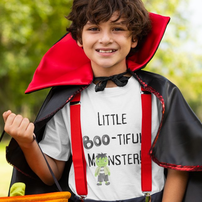 Little Monster Kids Halloween Cute Children's T-Shirt (Kid's Halloween Top)